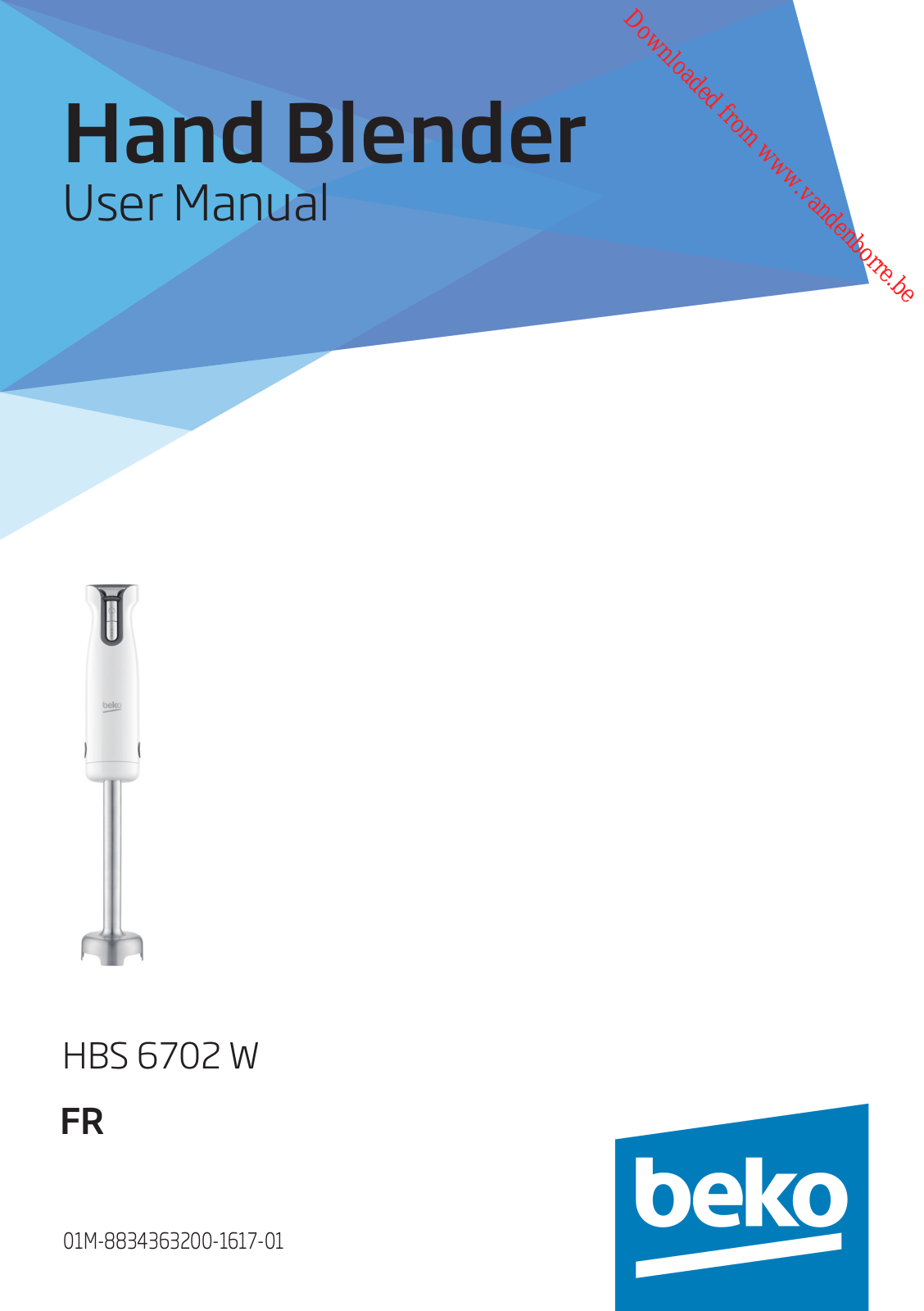 BEKO HBS6702W Instruction Manual