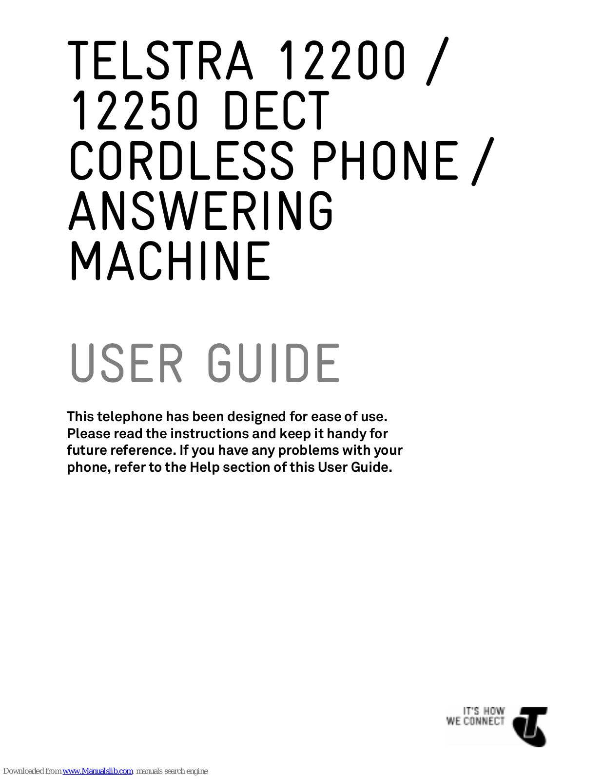 Telstra 12200, 12250 User Manual