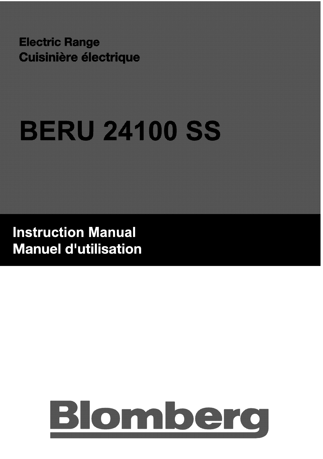 Blomberg BERU24100SS User Manual