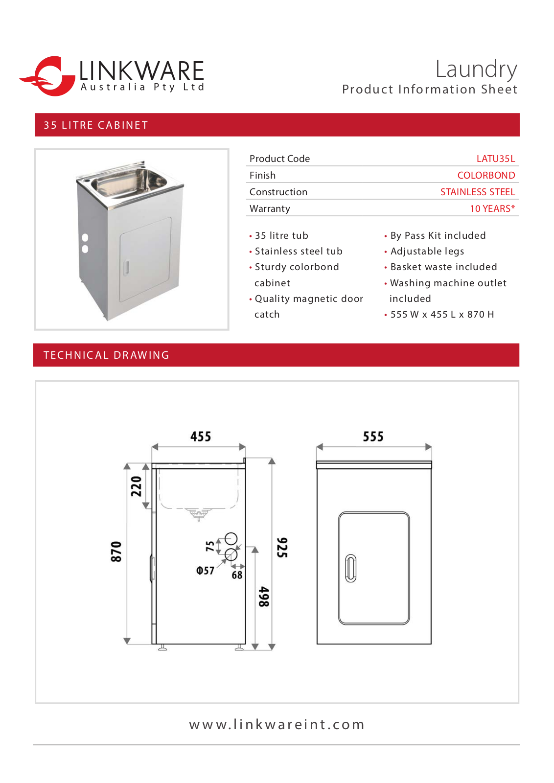 Linkware LATU35L-2 Datasheet