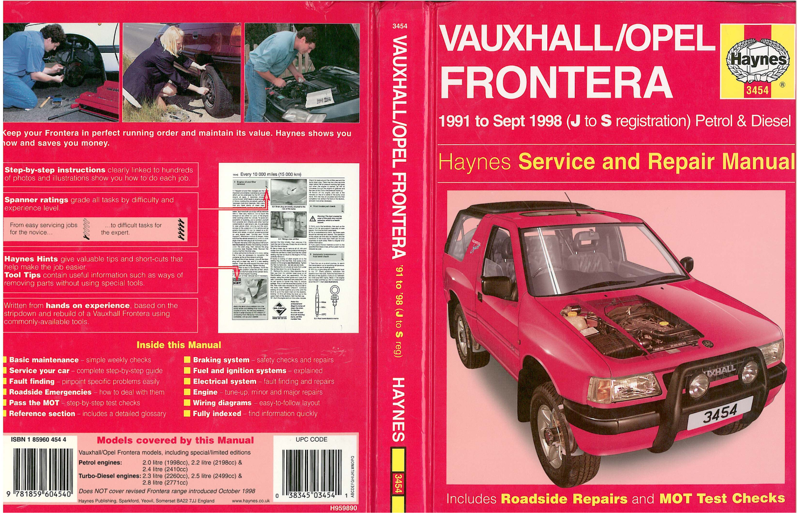Opel Frontera 1991 1998 User Manual