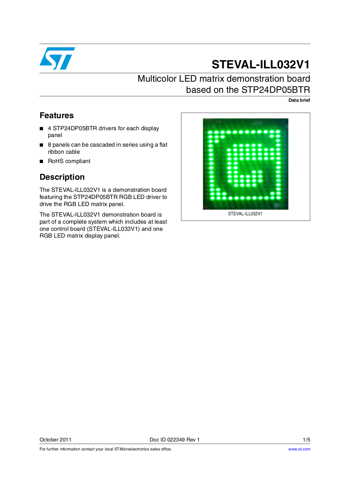 ST ILL032V1 User Manual