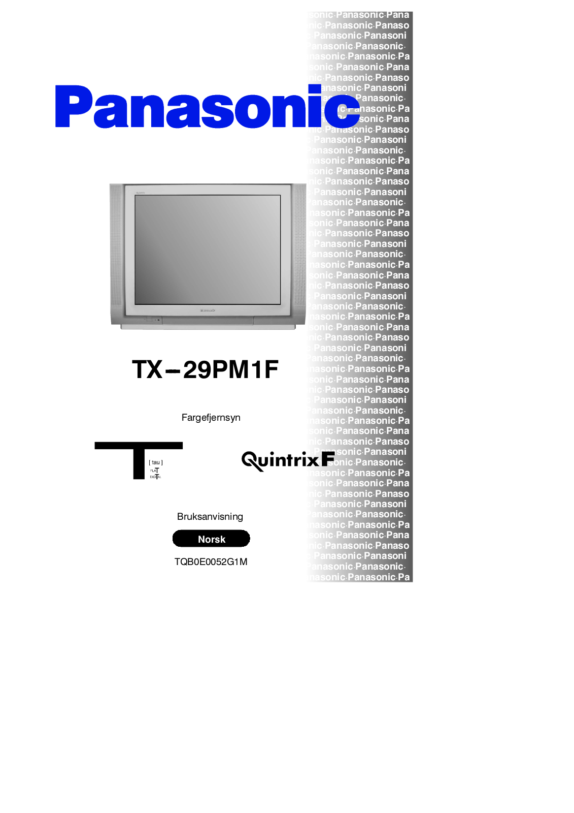 PANASONIC TX-29PM1F User Manual