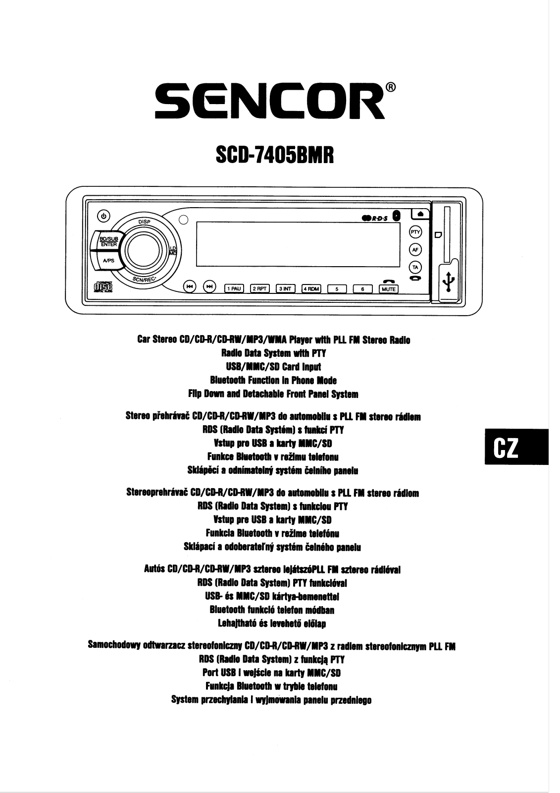 Sencor SDC-7405BMR User Manual