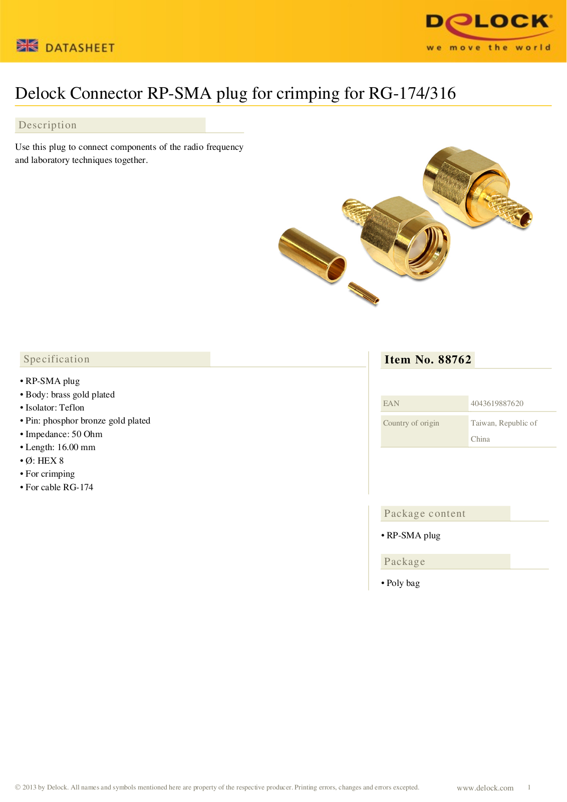 DeLOCK 88762 User Manual