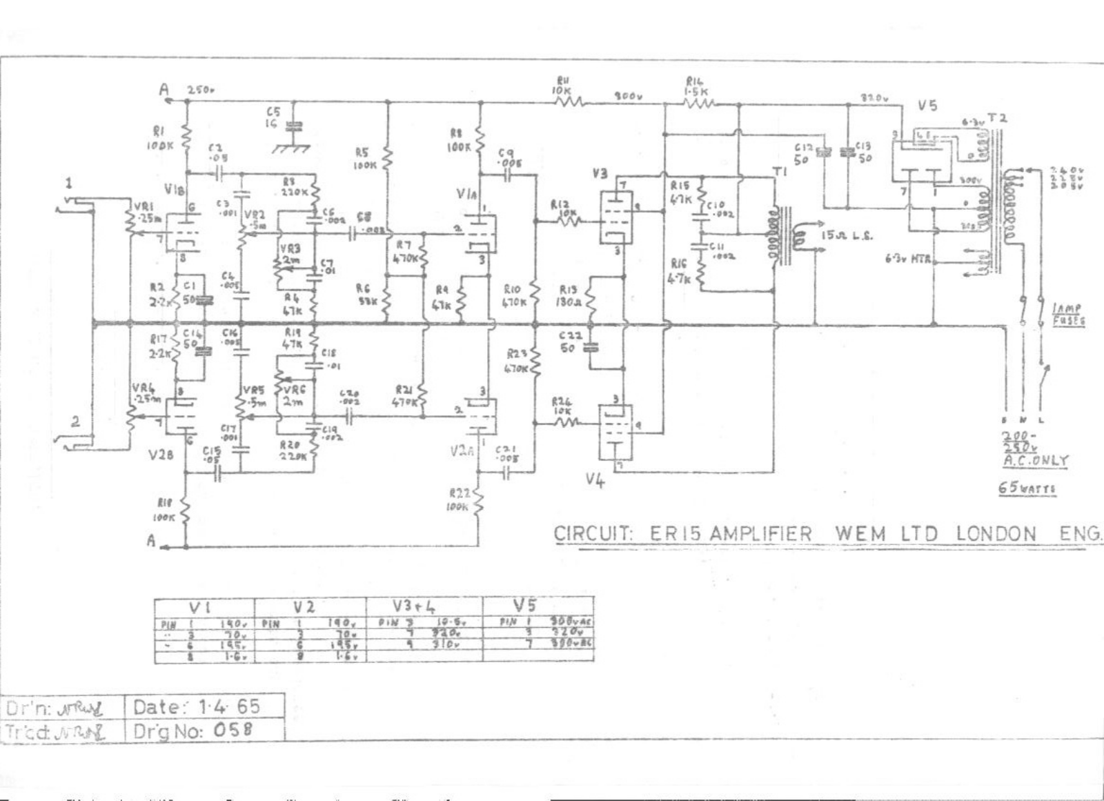 watkins er15 schematic