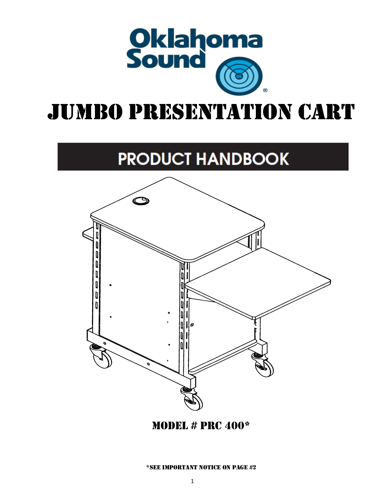 Oklahoma Sound PRC 400 User Manual