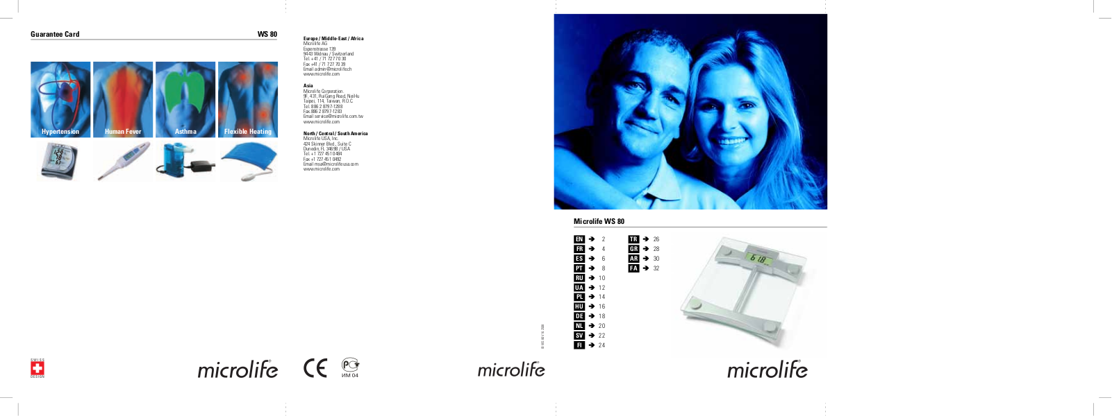 Microlife WS 80 Navigation Manual