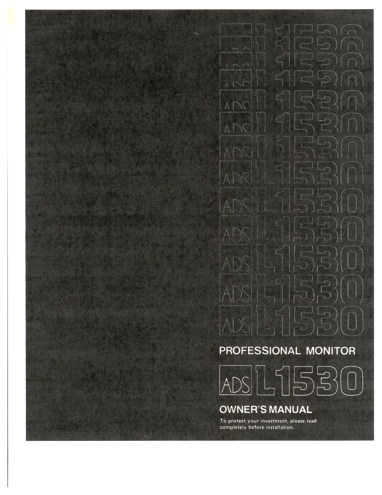 ADS L-1530 Owners manual