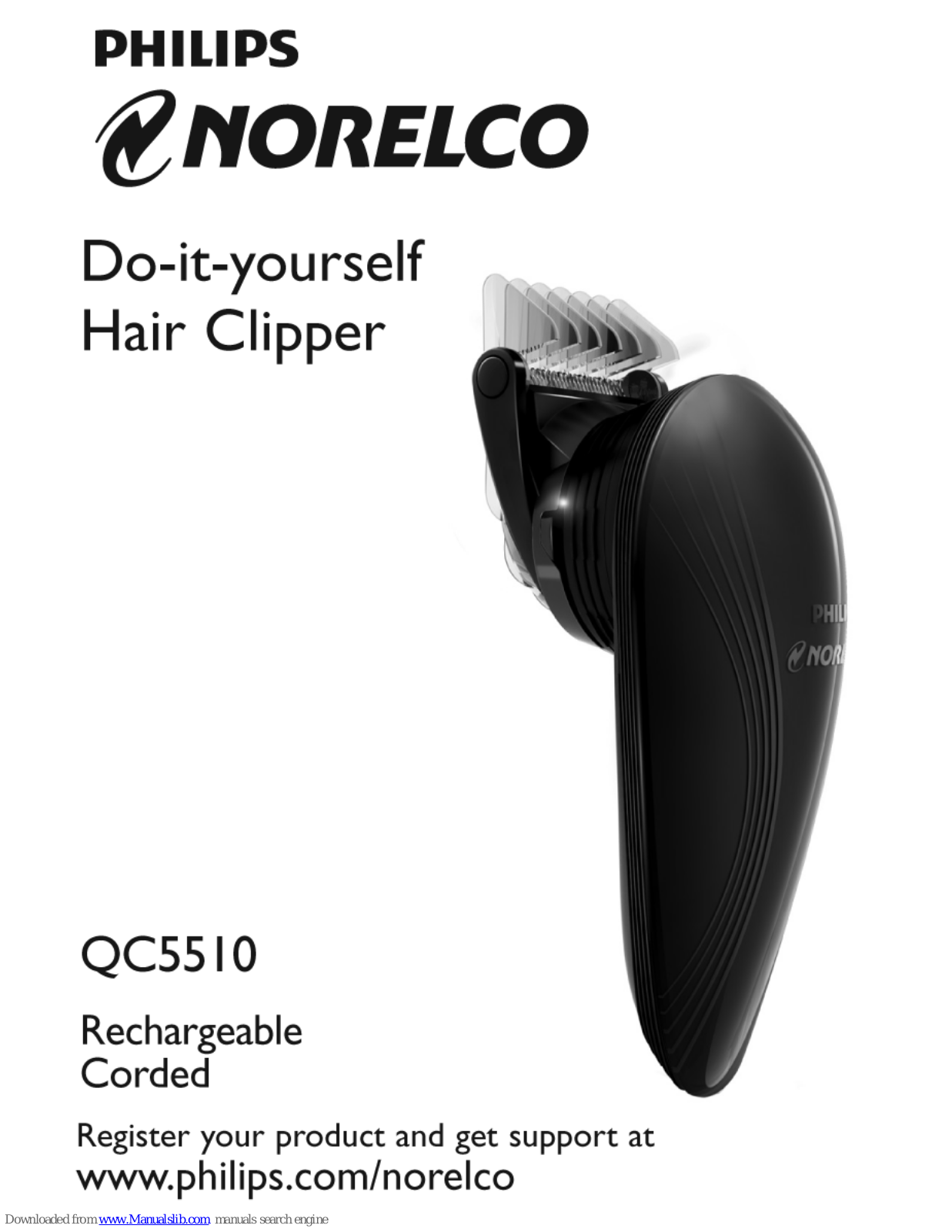 Philips Norelco QC5510/65, Norelco QC5510 User Manual