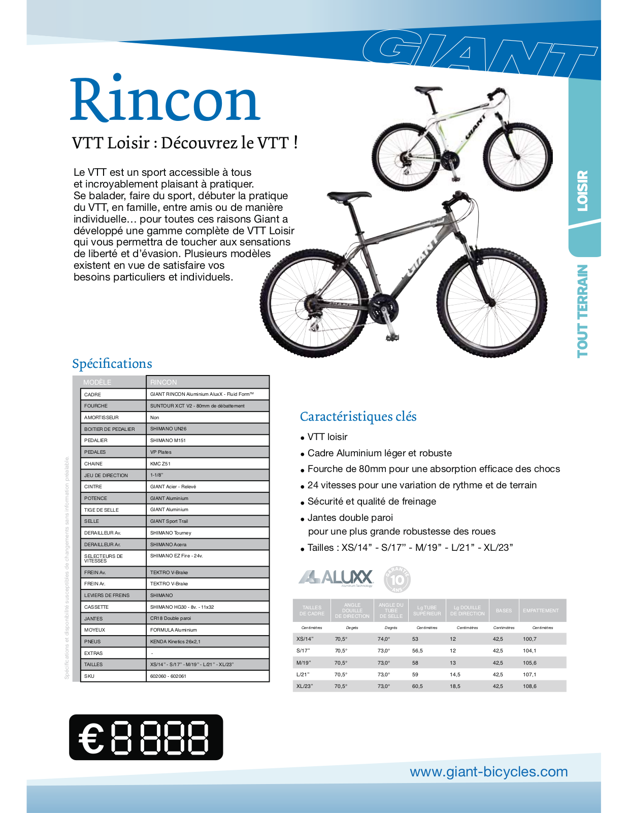 GIANT RINCON User Manual