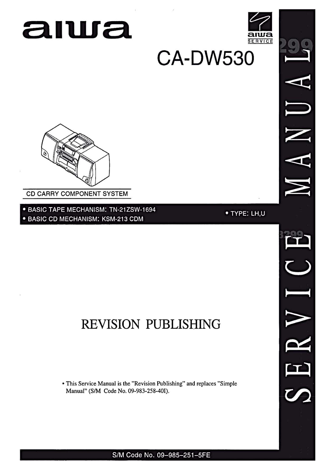 Aiwa CA-DW530 Service Manual