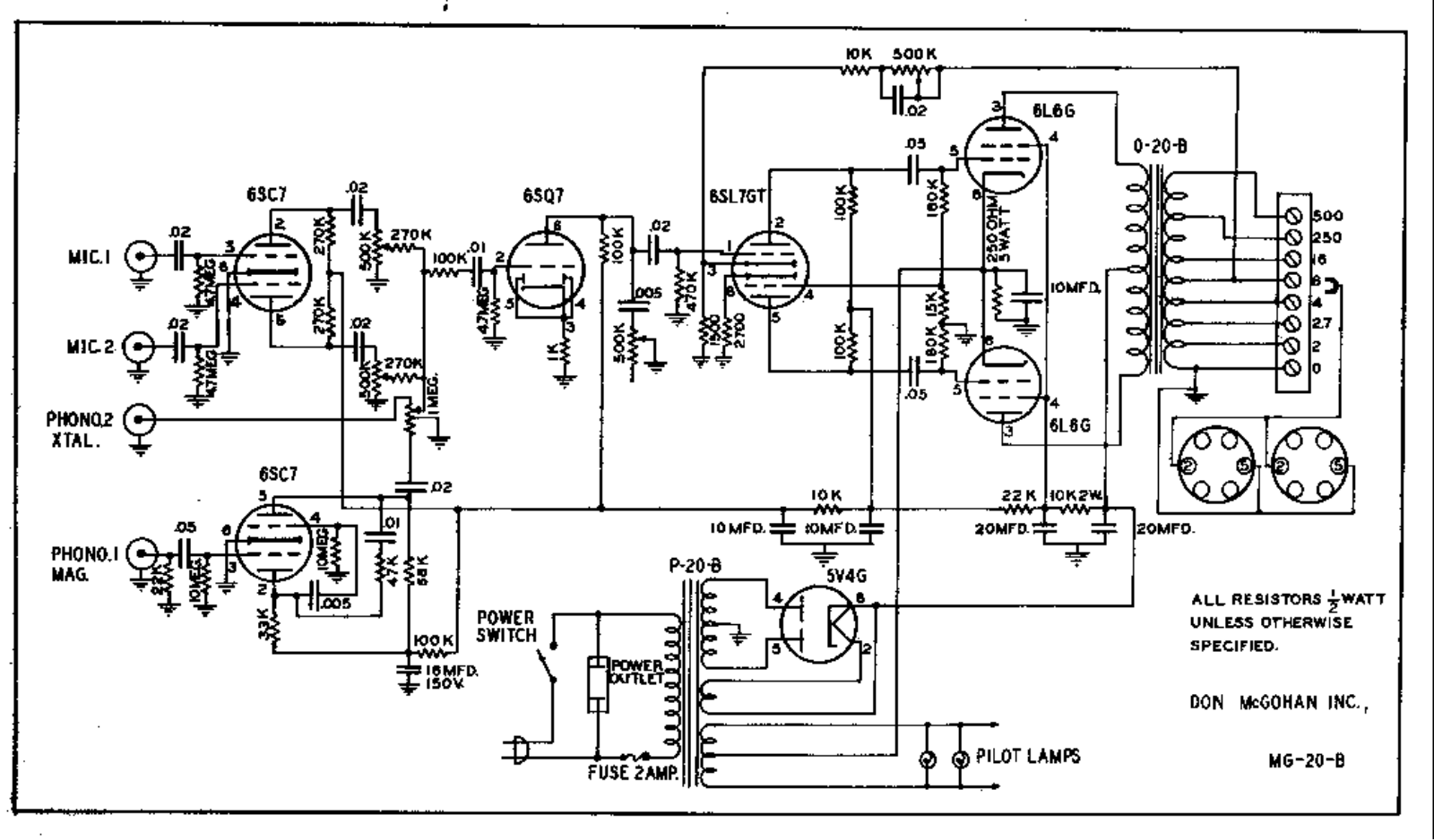 Don Mcgohan mg20b schematic - ManualMachine.com