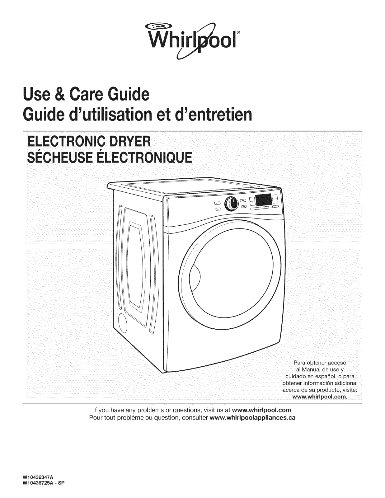 Whirlpool YWED97HEXL3, YWED97HEXW4, YWED97HEXW3, YWED97HEXL4, WGD98HEBU0 Owner’s Manual