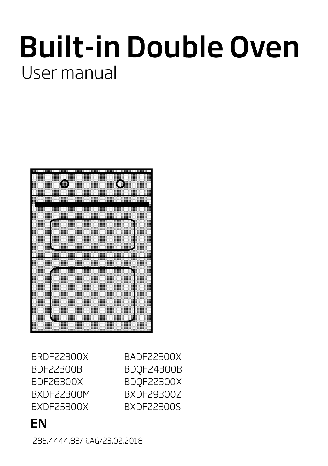 Beko BRDF22300X, BDF22300B, BDF26300X, BXDF22300M, BXDF25300X User Manual