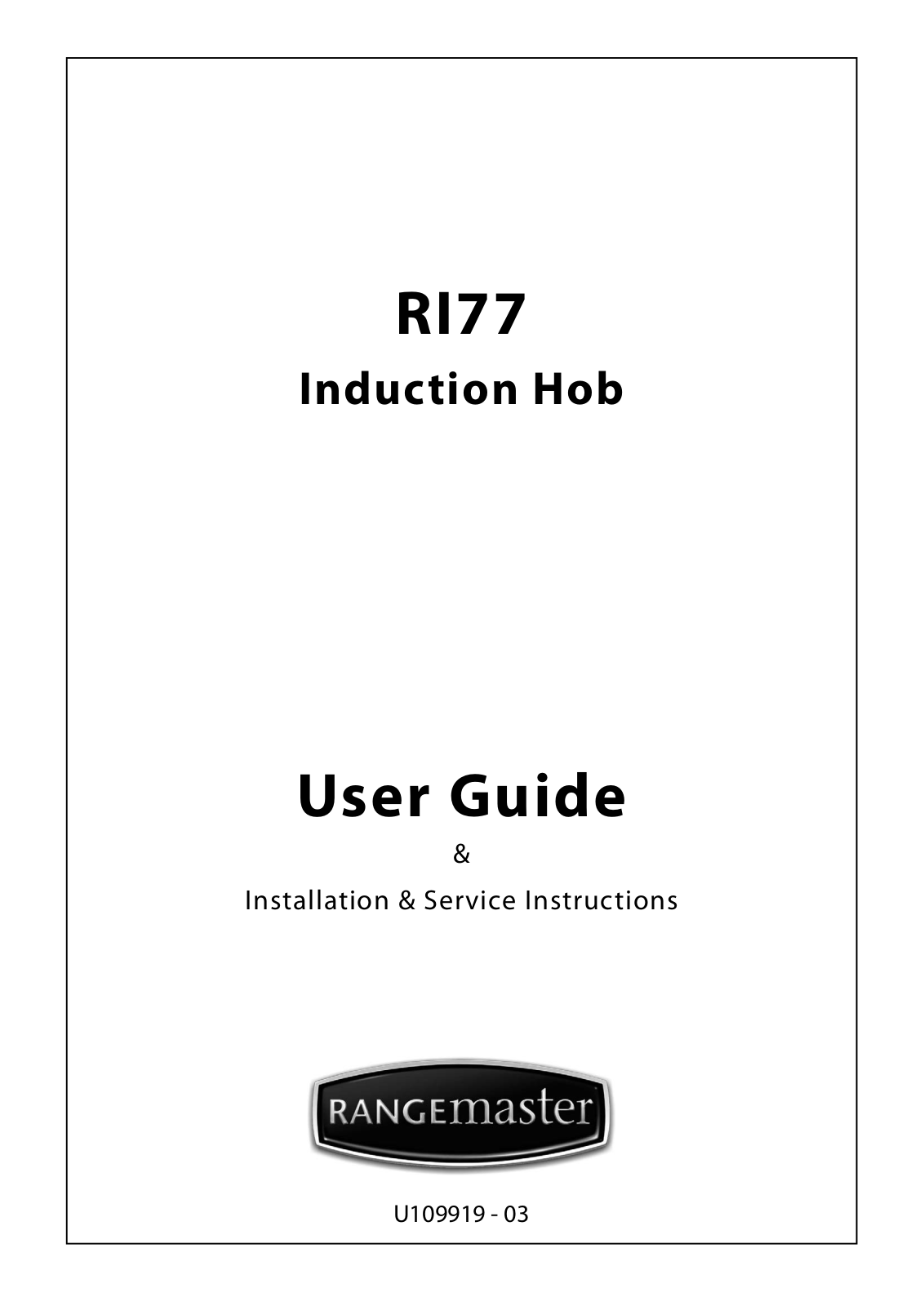 Rangemaster RI77 User Manual