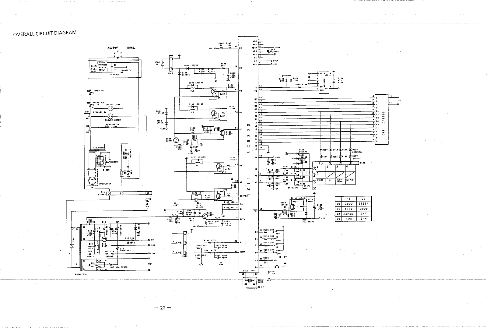 Sanyo EMC-800SAP Schematic