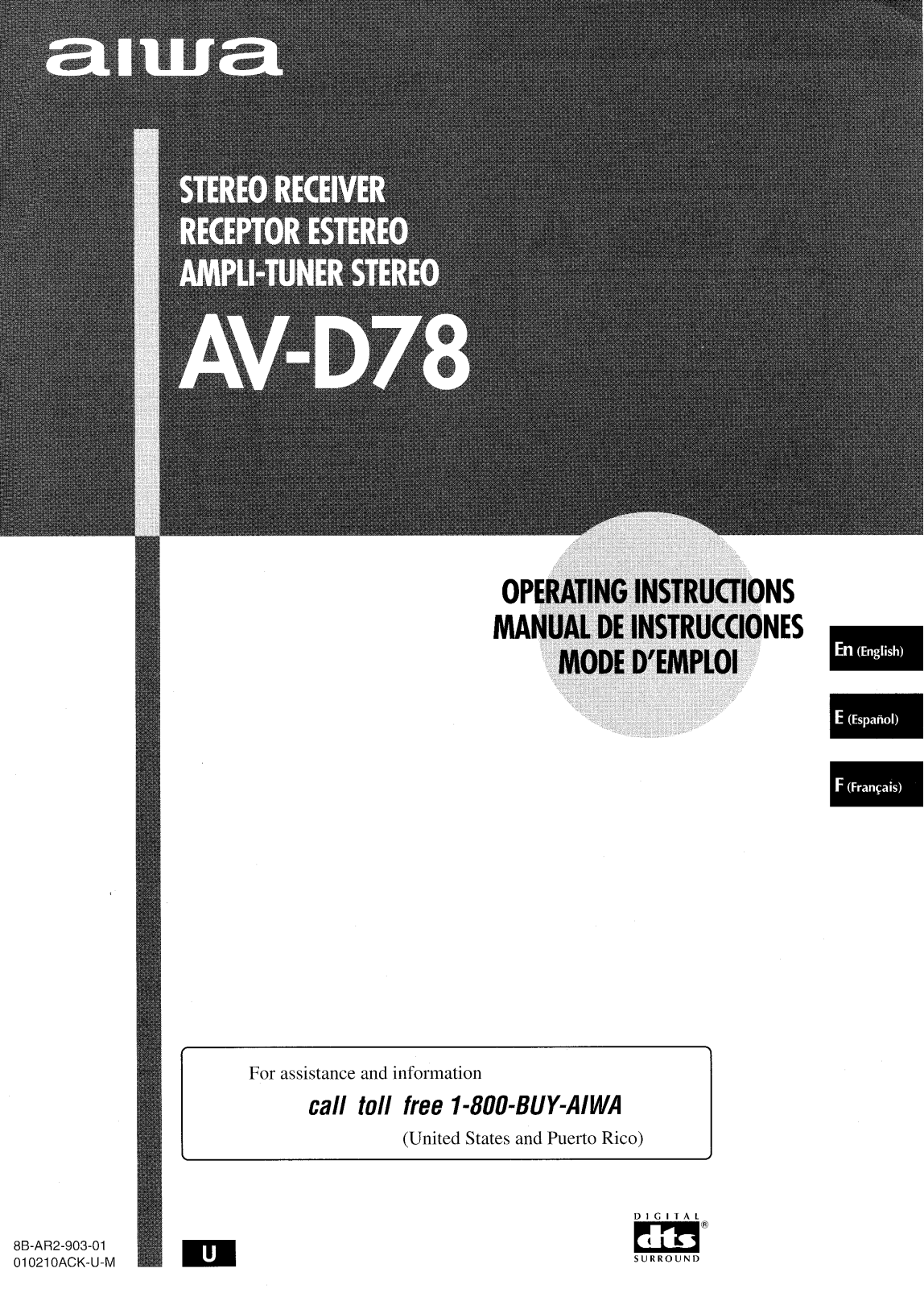 Sony HT-D780 OPERATING MANUAL