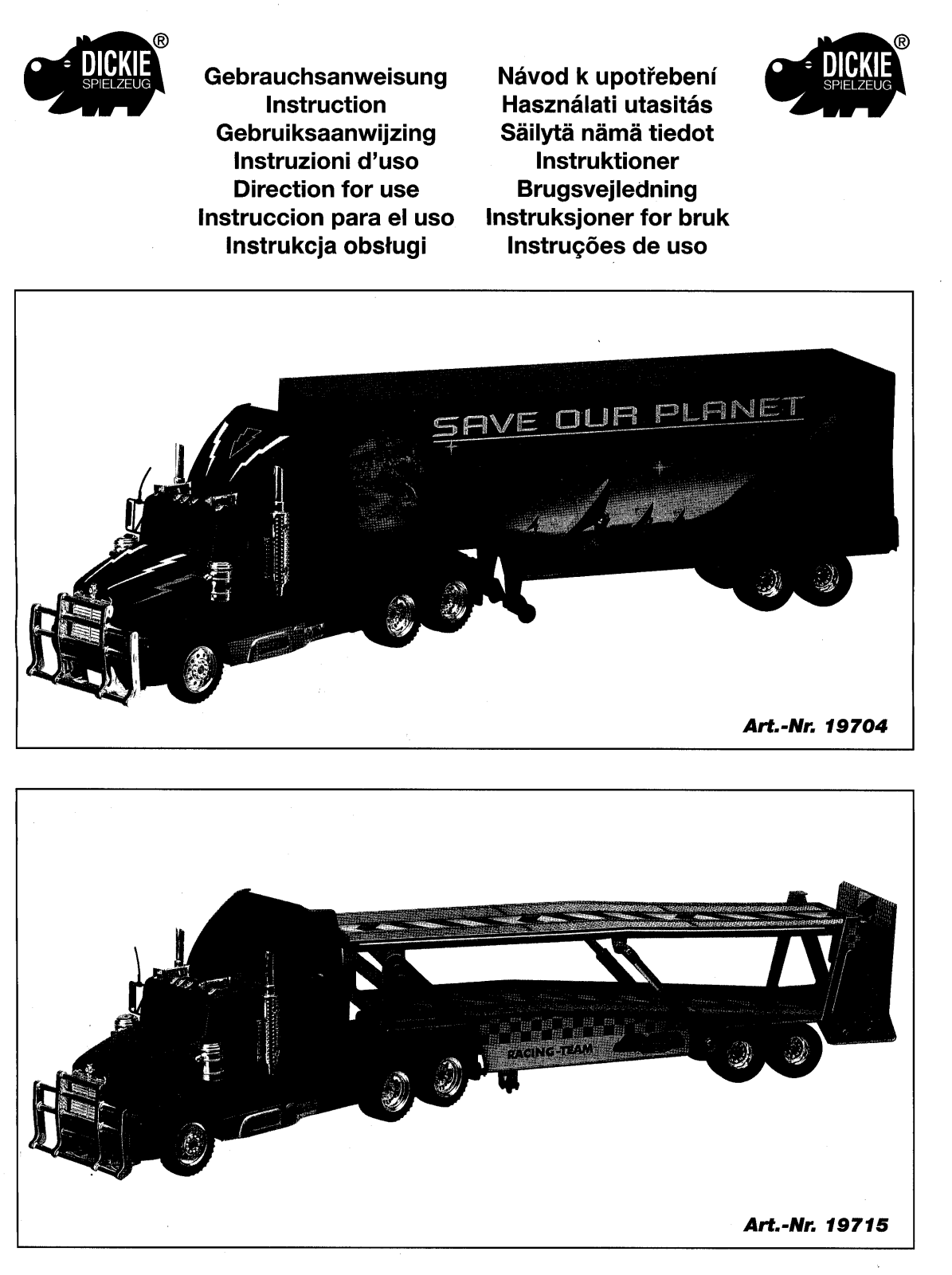 Dickie Toys 27007TX User Manual