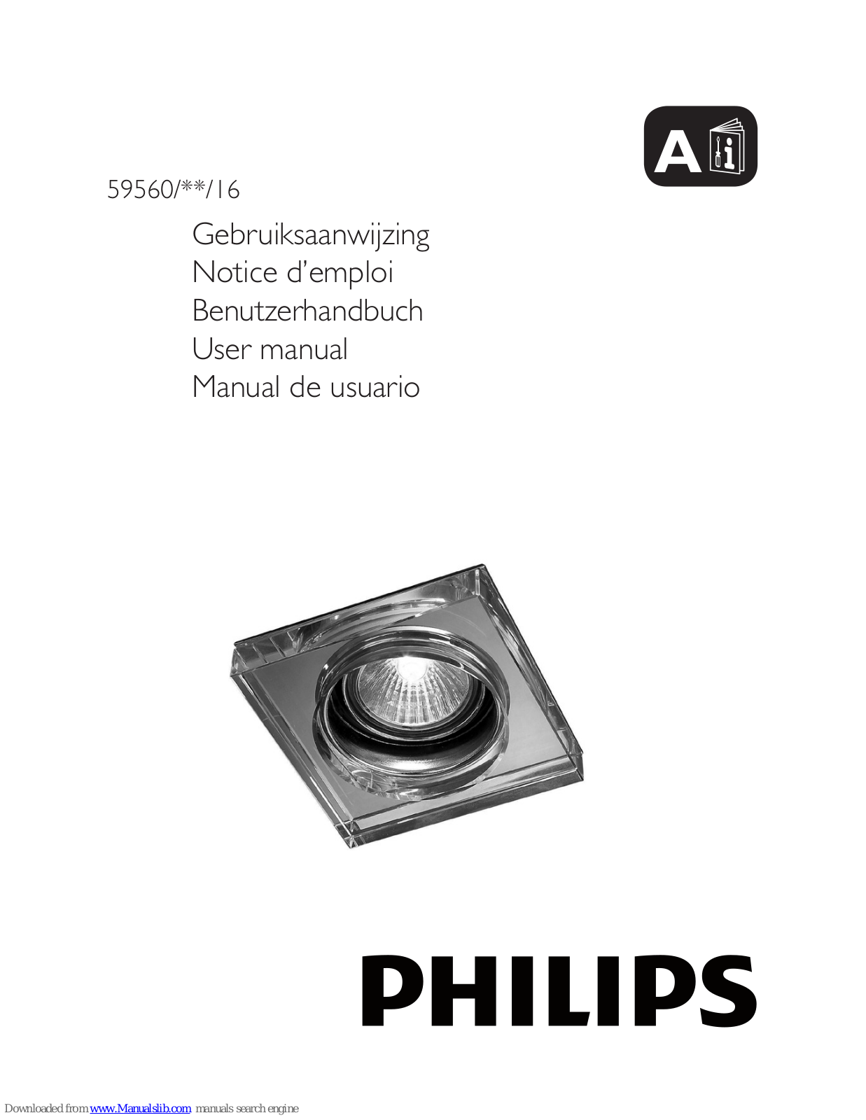 Philips 59560-11-16, 59560/**/16 User Manual