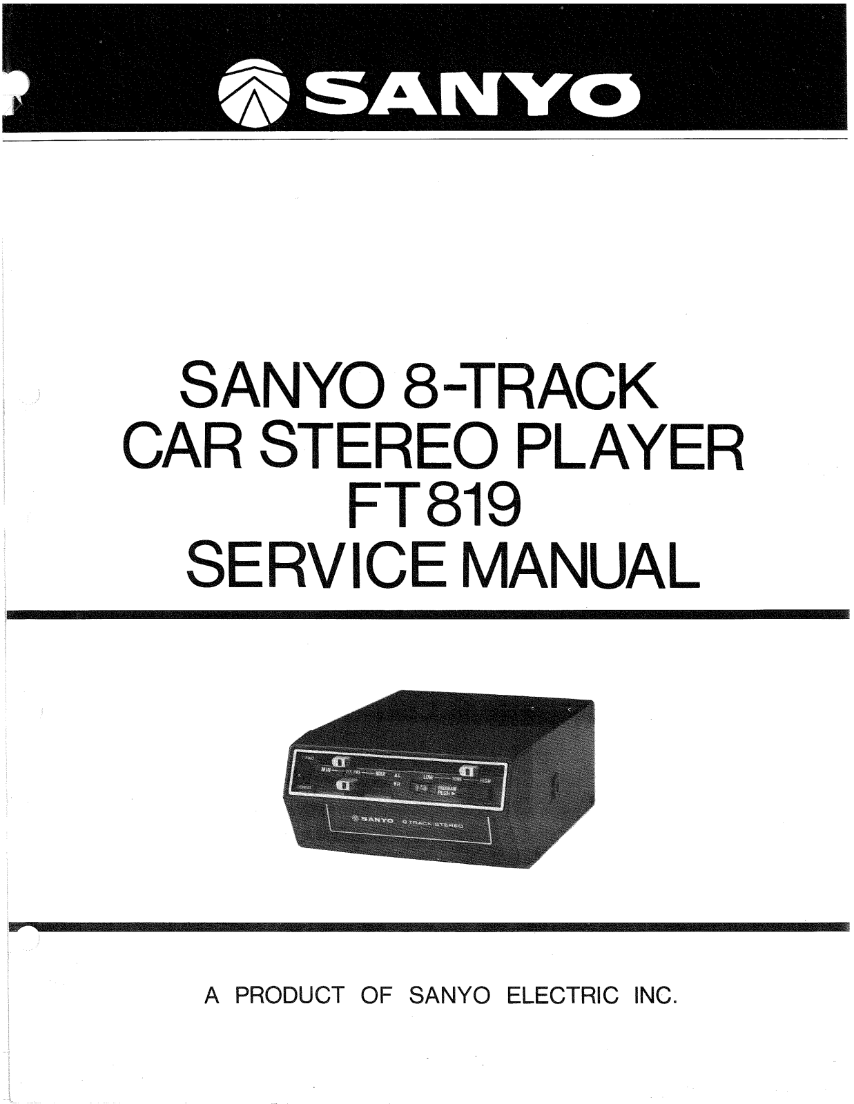 Sanyo FT-819 Service manual