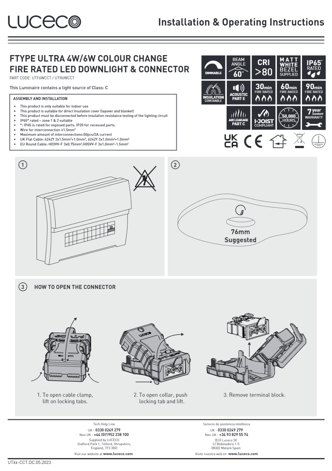 BG Electrical UTR6WCCT User guide - ManualMachine.com