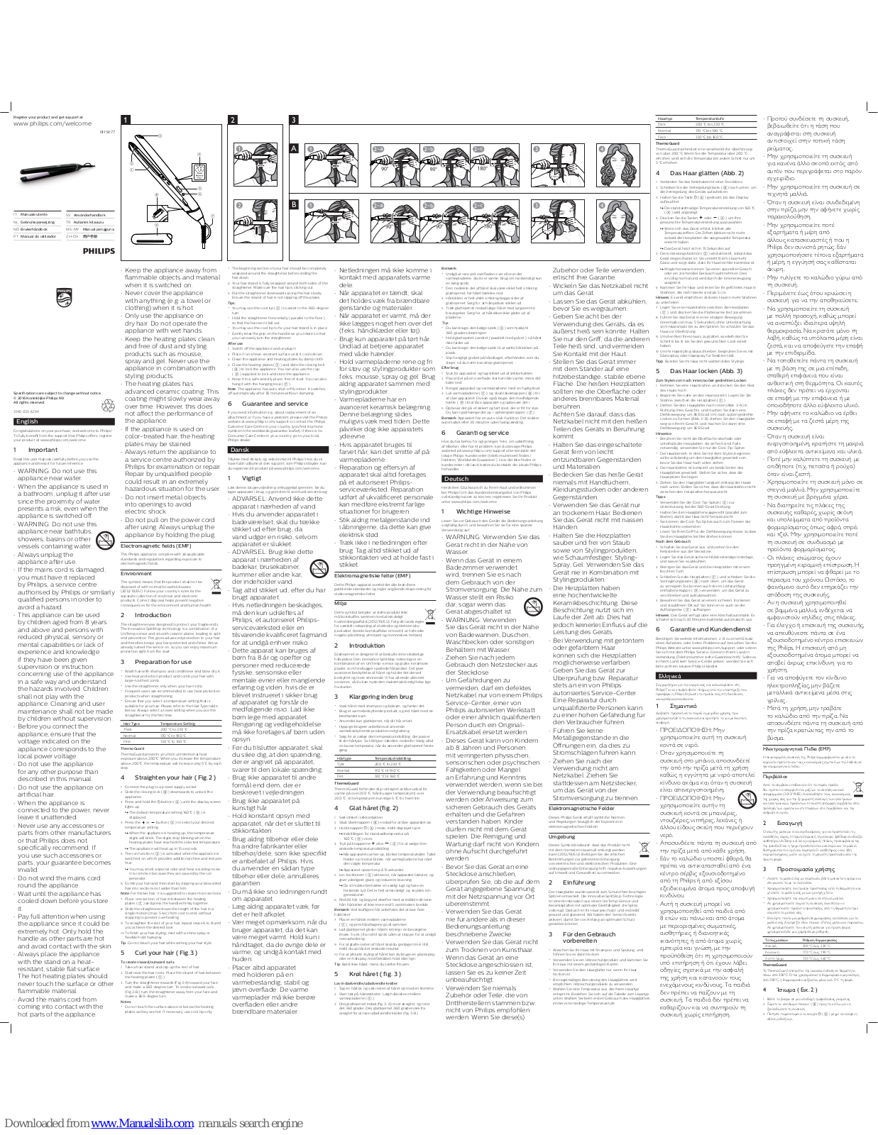 Philips StraightCare BHS677 User Manual