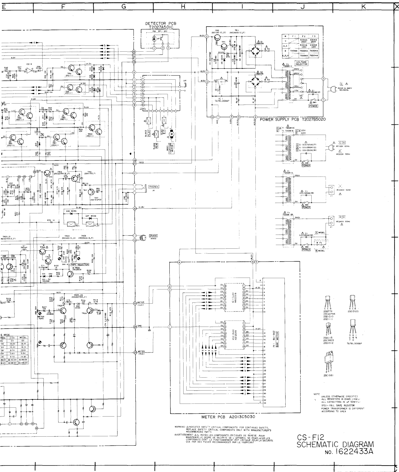 Akai CSF-12 Schematic