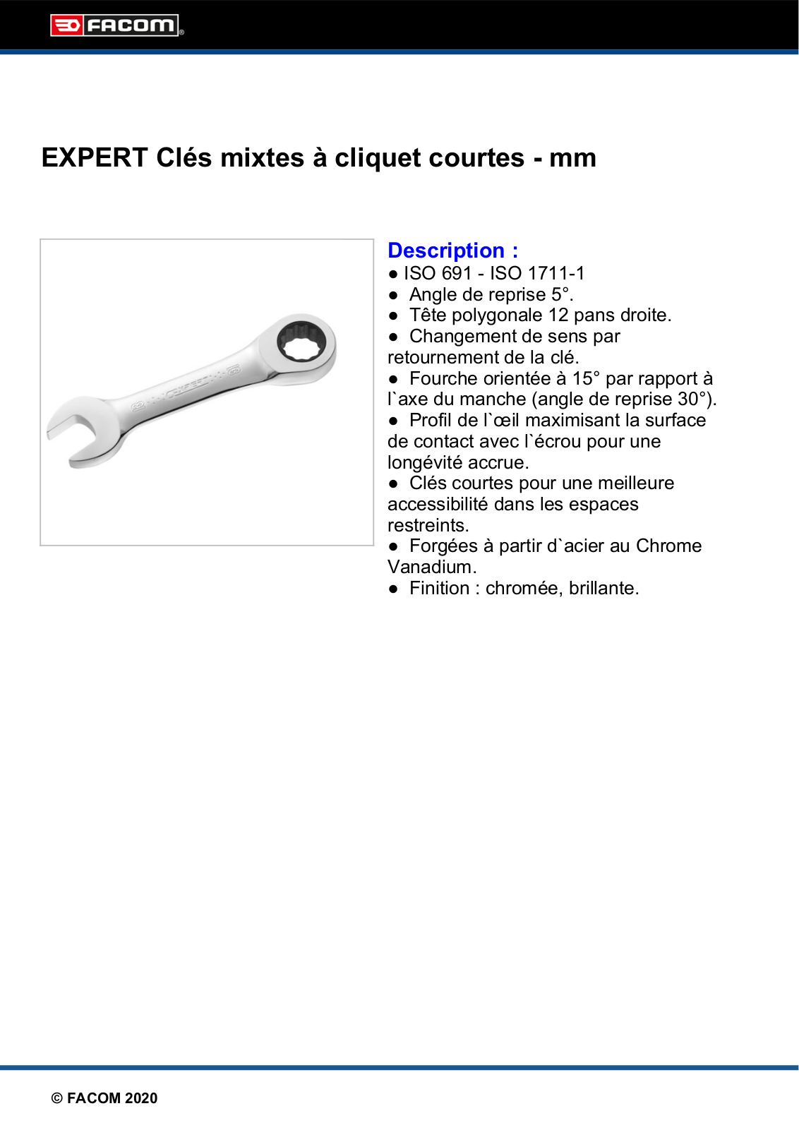 FACOM E110914 Specification - ManualMachine.com