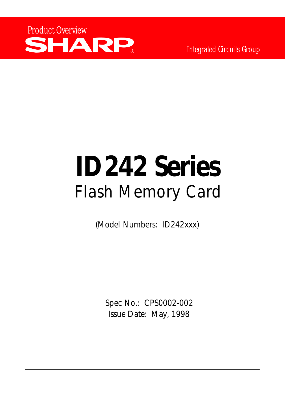Datasheet ID242KXX, ID242LXX, ID242DXX, ID242GXX, ID242HXX Datasheet (Sharp) - ManualMachine.com