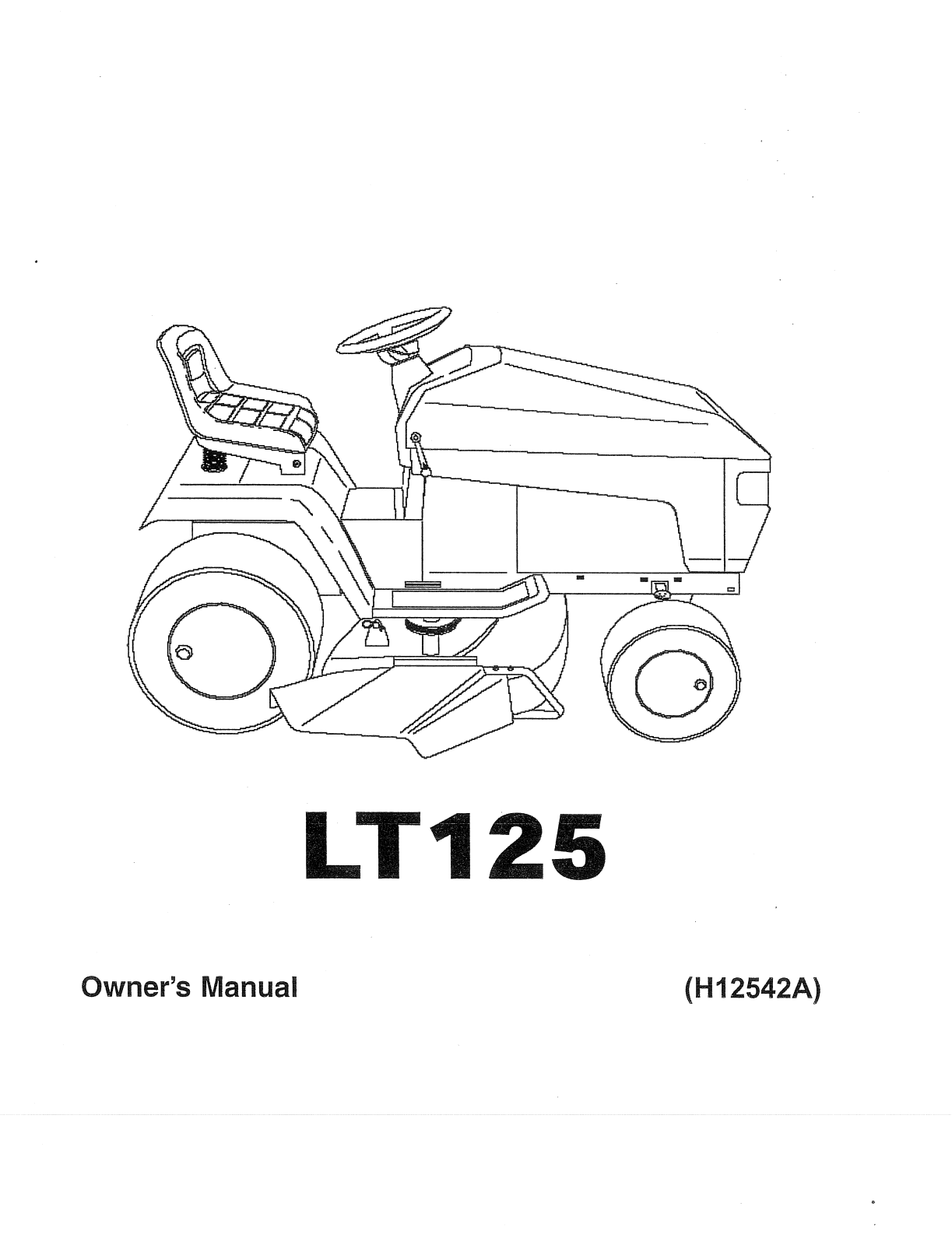 Husqvarna H12542A User Manual