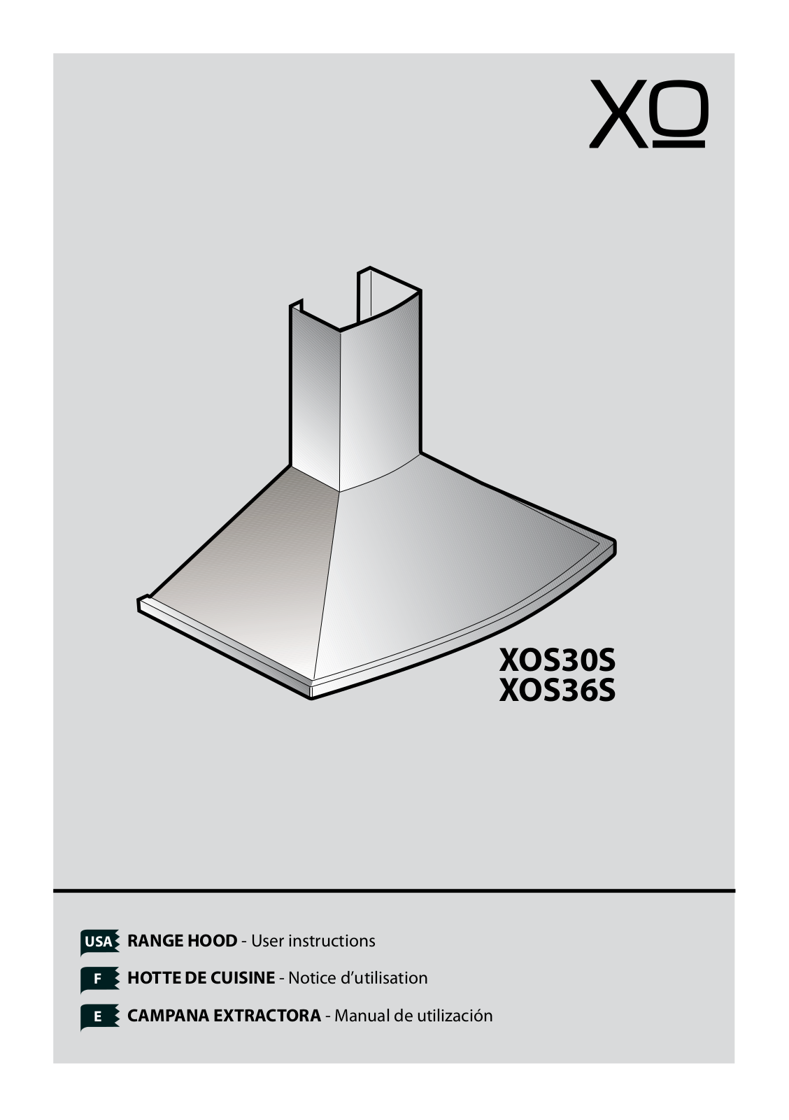 Xo Ventilation XOS30S User Manual