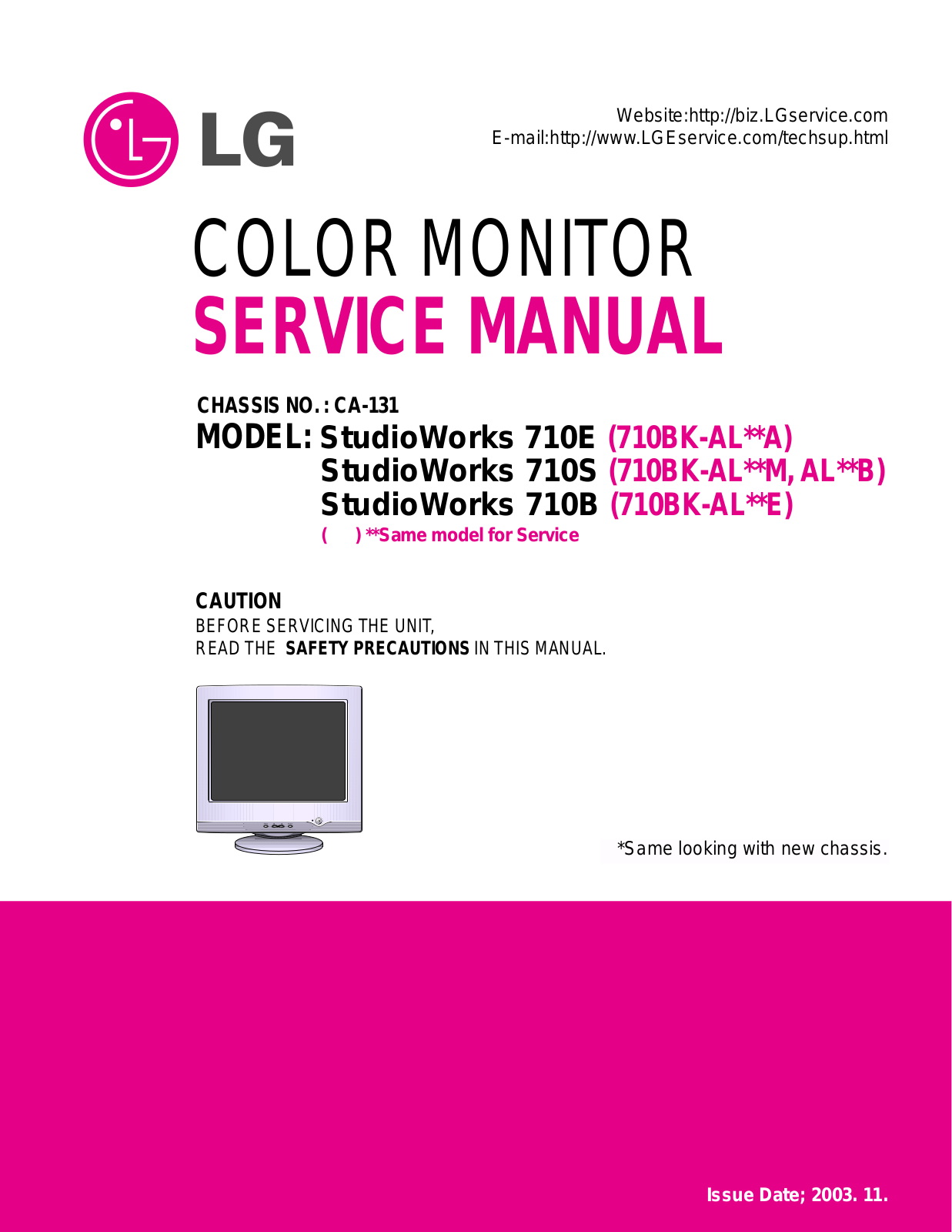 LG 710E Service Manual