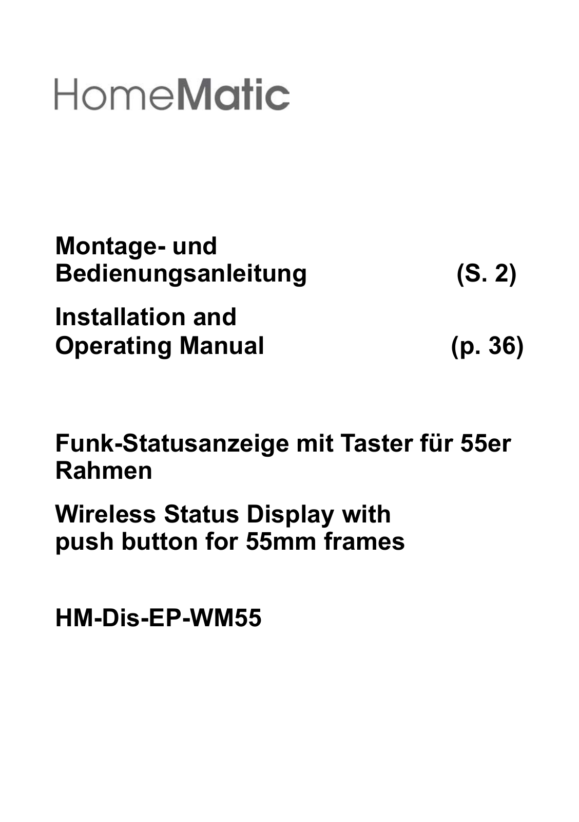 Homematic 142408A0 Service Manual