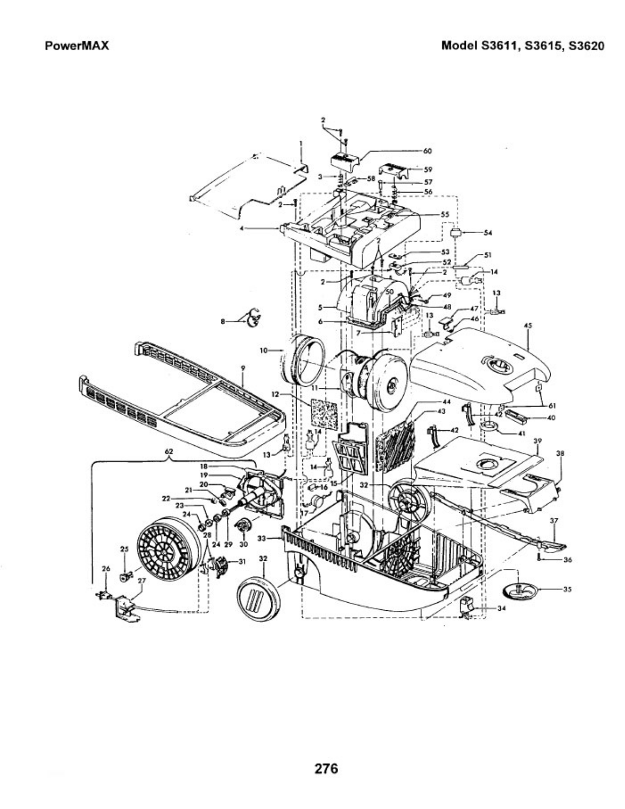 Hoover S3620, S3615, S3611 Owner's Manual