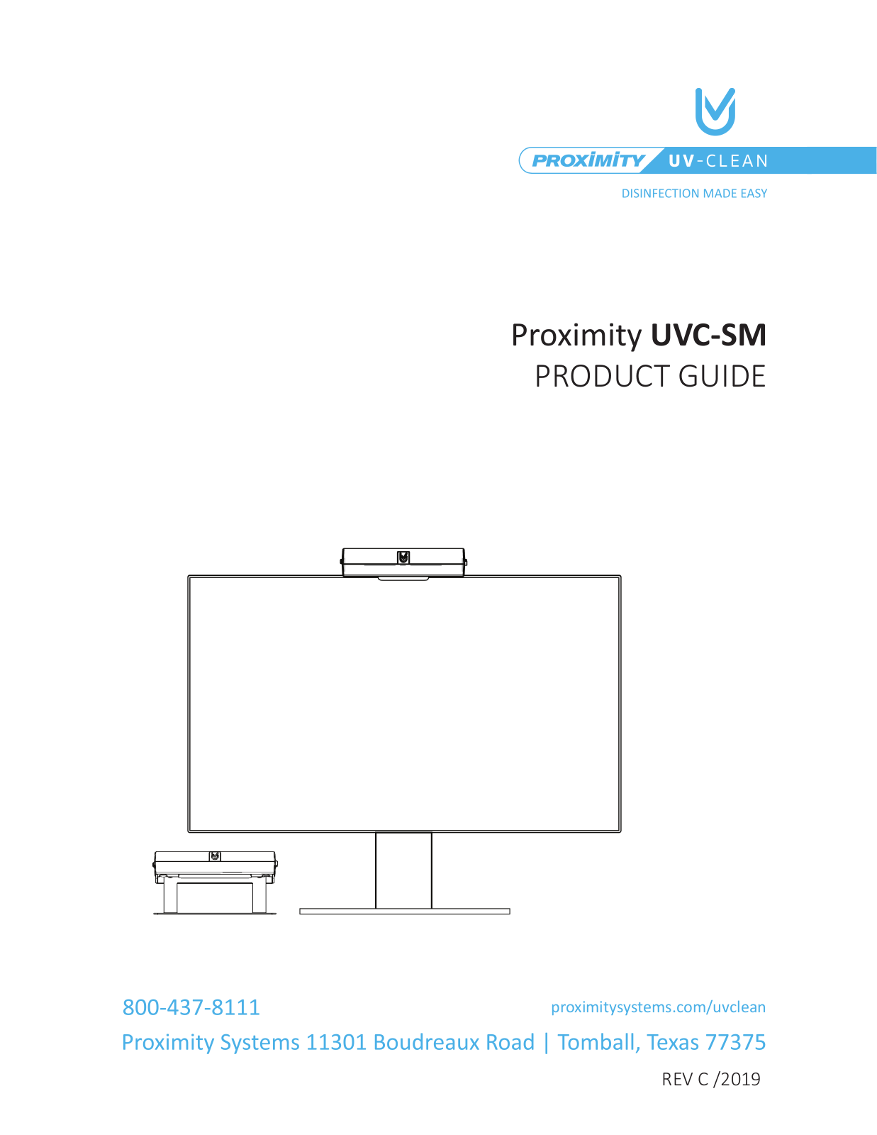 ProxiMity UV-Clean UVC-SM Product Manual