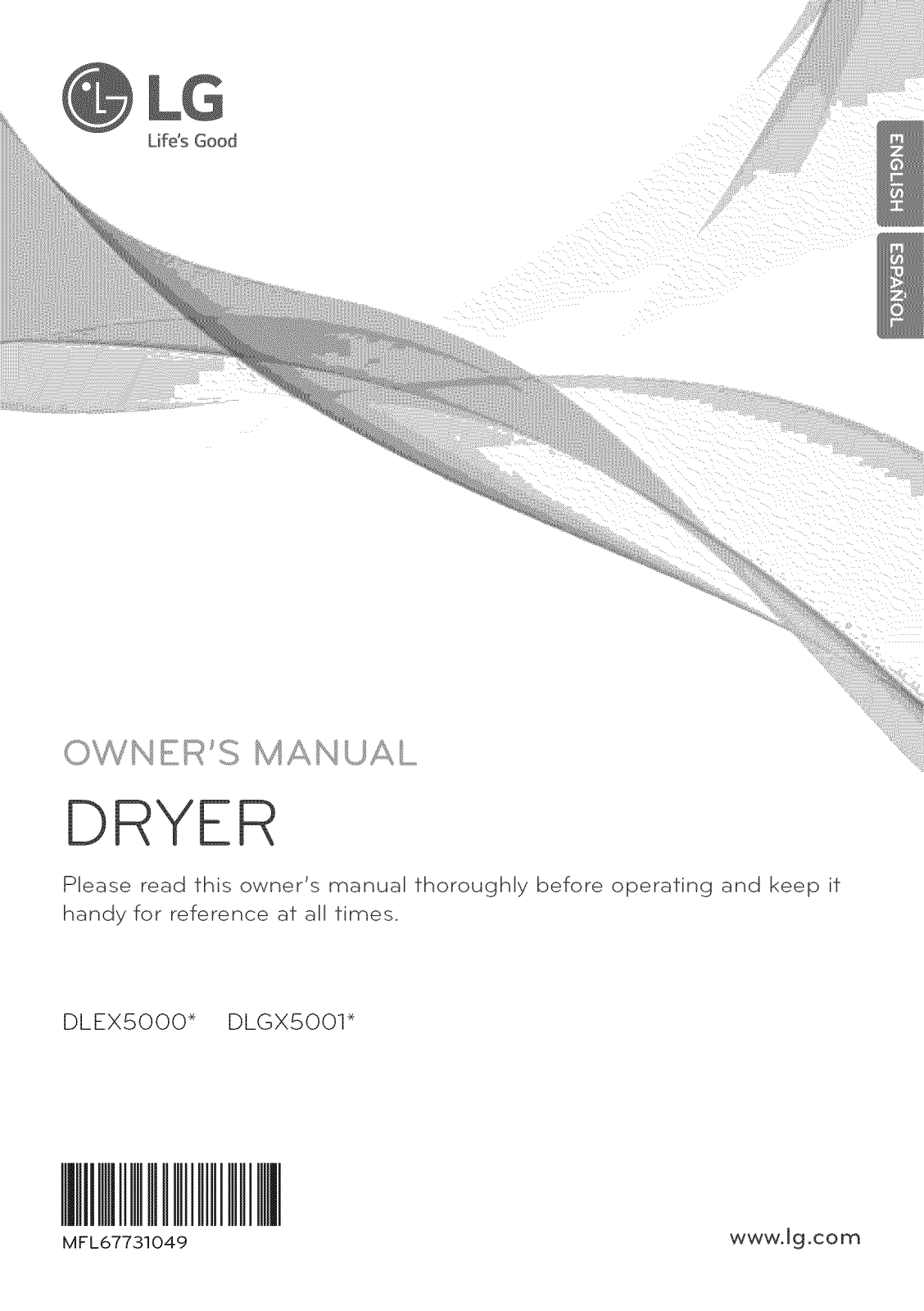 LG DLGX5001W, DLEX5000W Owner’s Manual