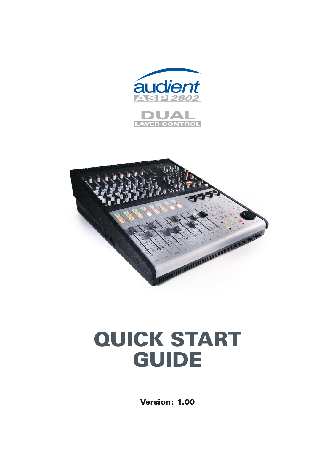 Audient ASP2802 Quick Start Manual