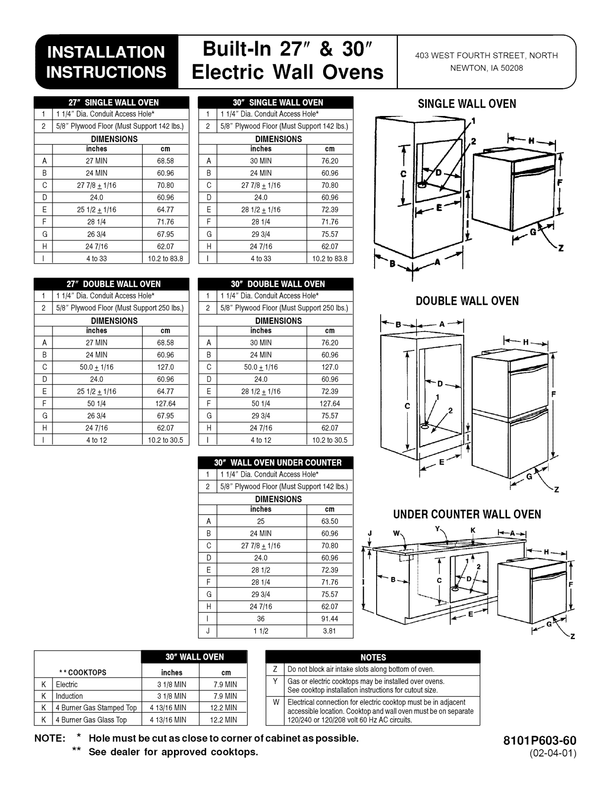 Amana AEW4530DDB, AEW3530DDW, AEW3530DDS, AEW3530DDB Installation Guide - ManualMachine.com