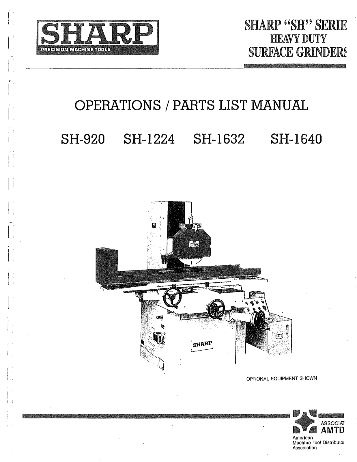 sharp SH920, SH1224, SH1632, SH1640 Parts List