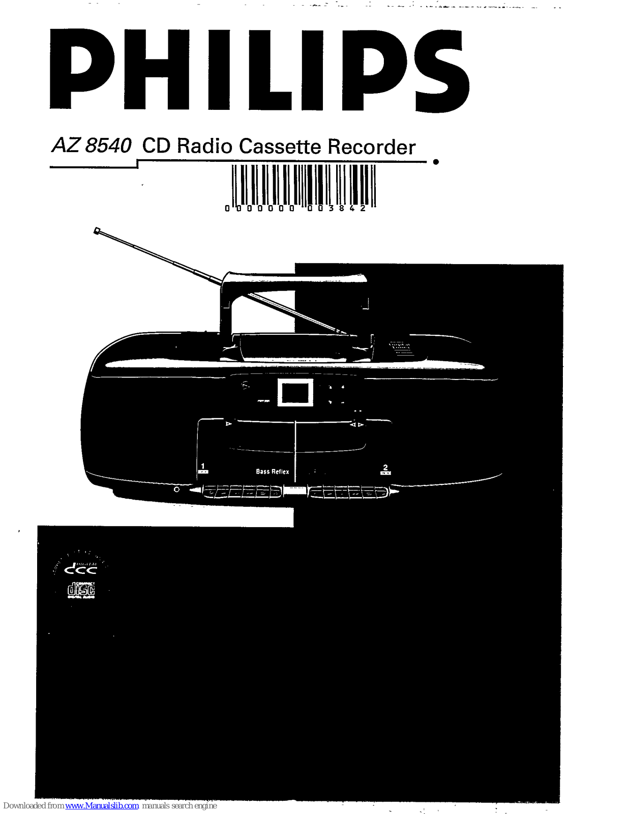 Philips AZ 8540/05, AZ8540 - annexe 1, AZ8540/00, AZ8540/00M, AZ8540/13 User Manual