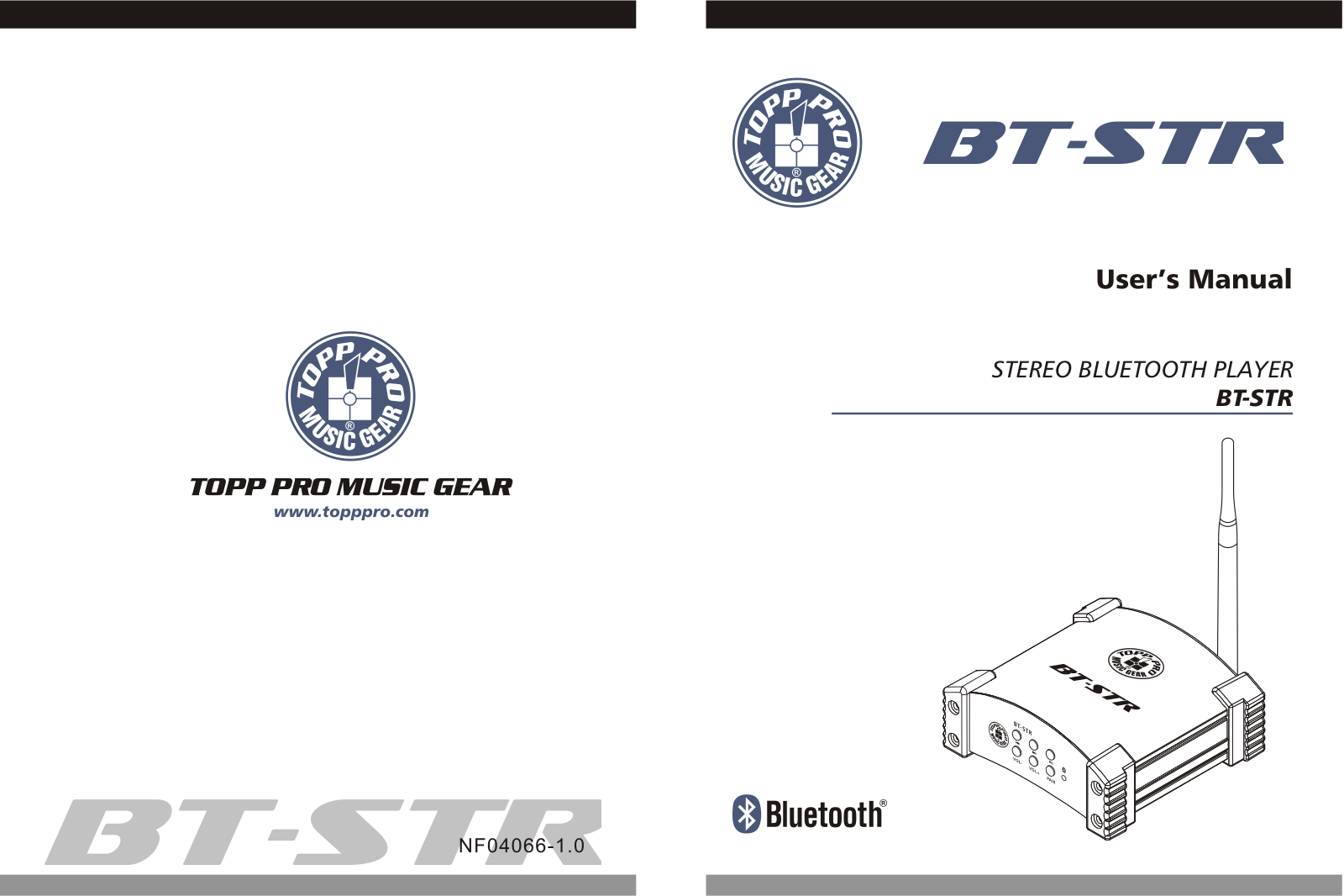 Topp Pro BT-STR User manual