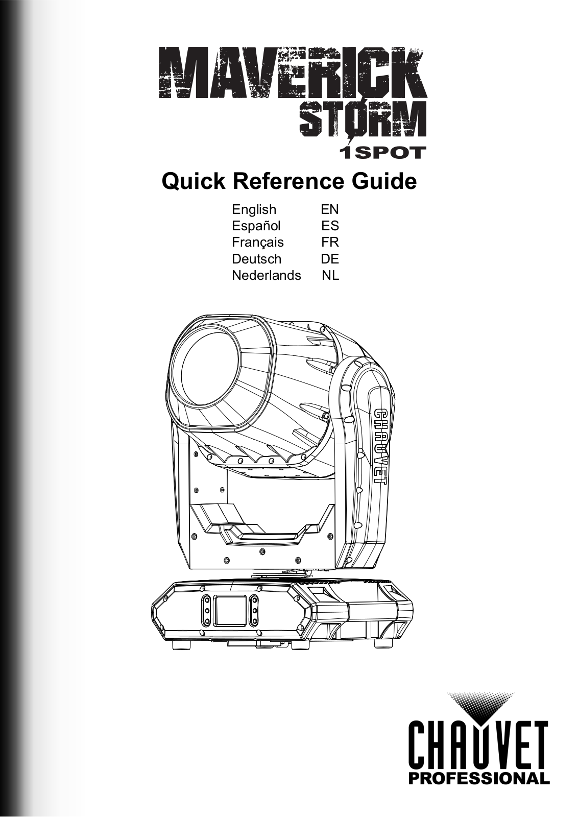 Chauvet Pro Maverick Storm 1 Spot Quick Start Guide