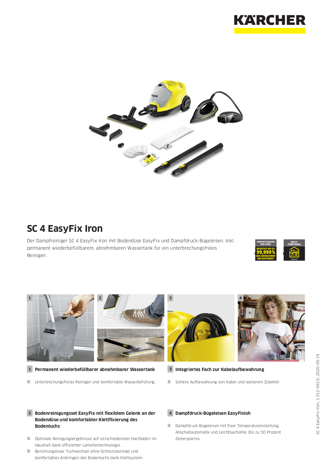 Kärcher SC4 EasyFix Iron User Manual