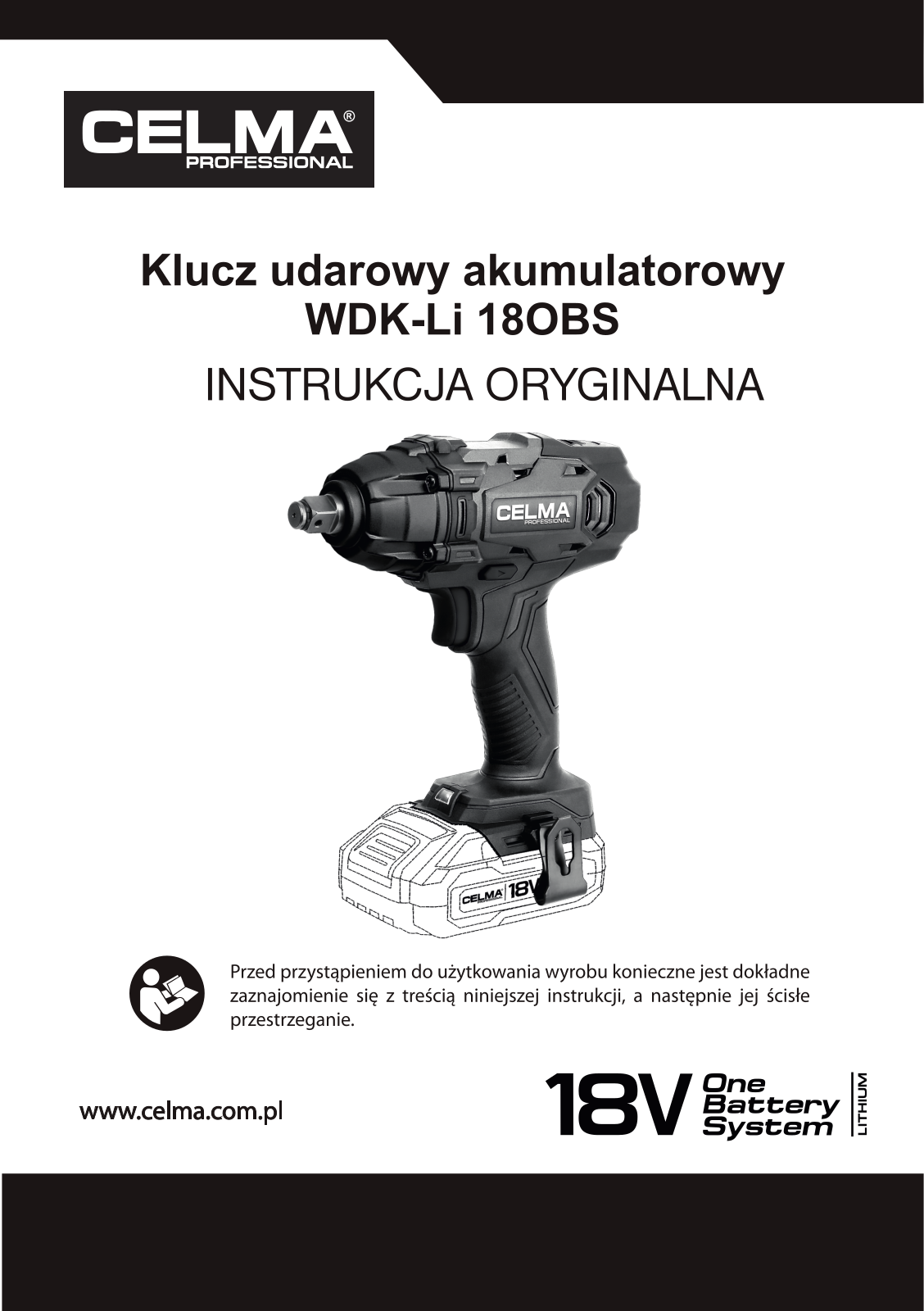 CELMA PROFESSIONAL WDK-Li 18OBS User guide - ManualMachine.com