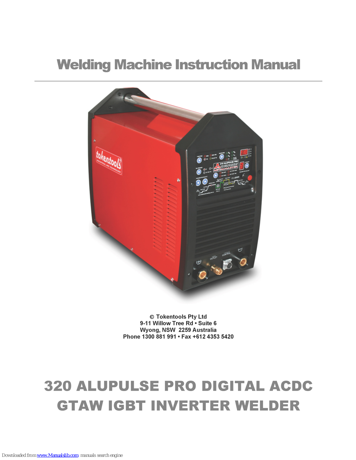 Tokentools 320 Alupulse PRO Digital ACDC Instruction Manual