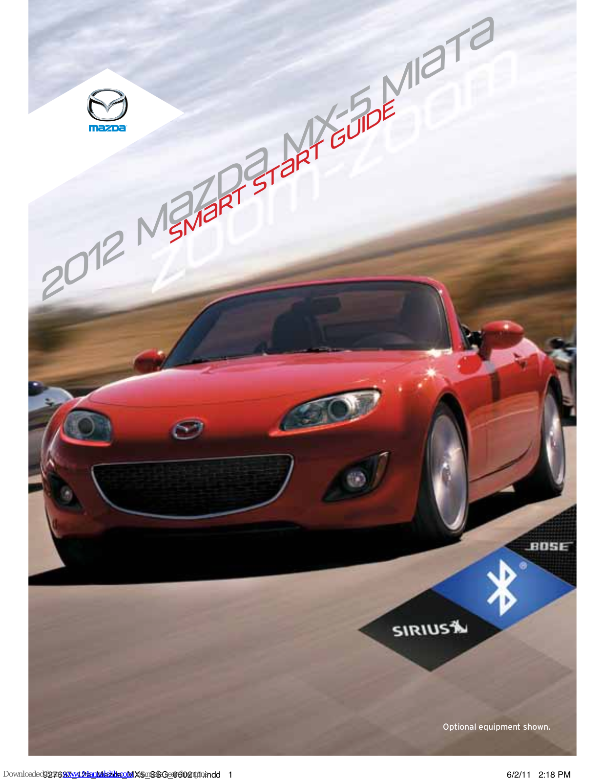 Mazda 2012 MX-5 Miata Smart Start Manual