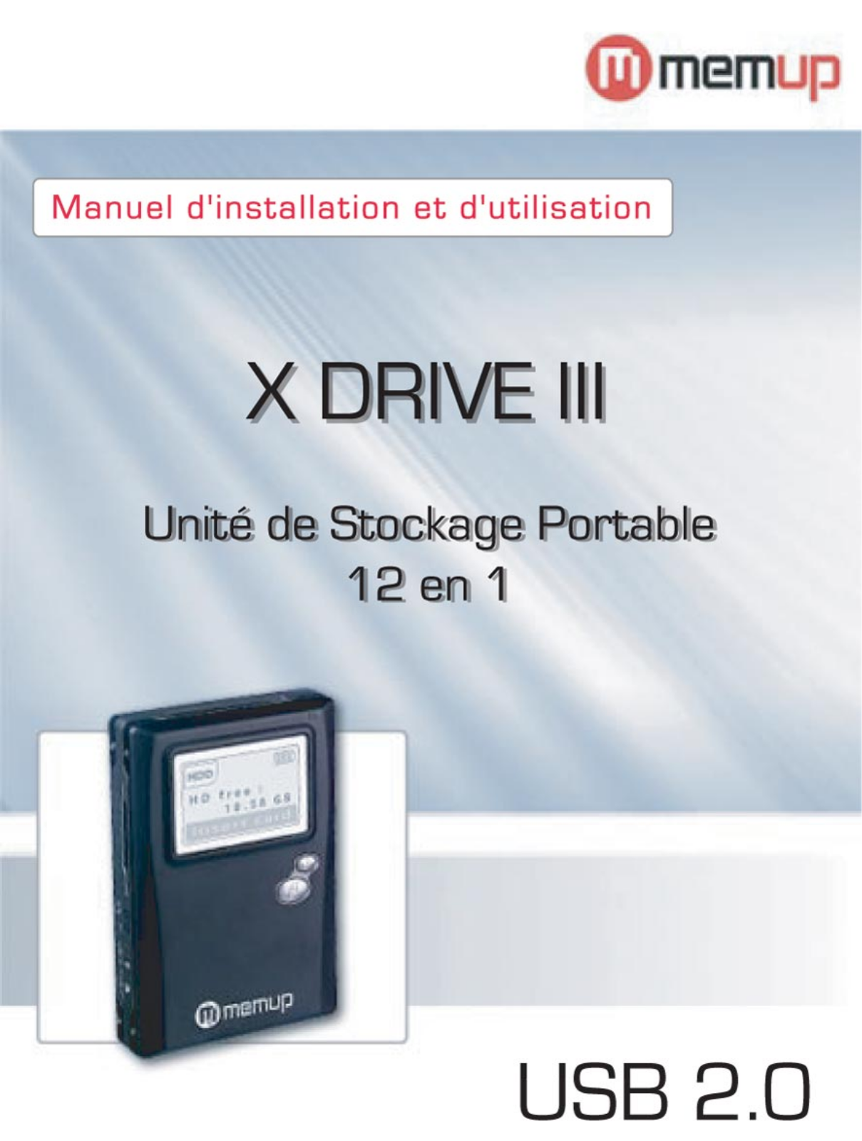 MEMUP X DRIVE III User Manual