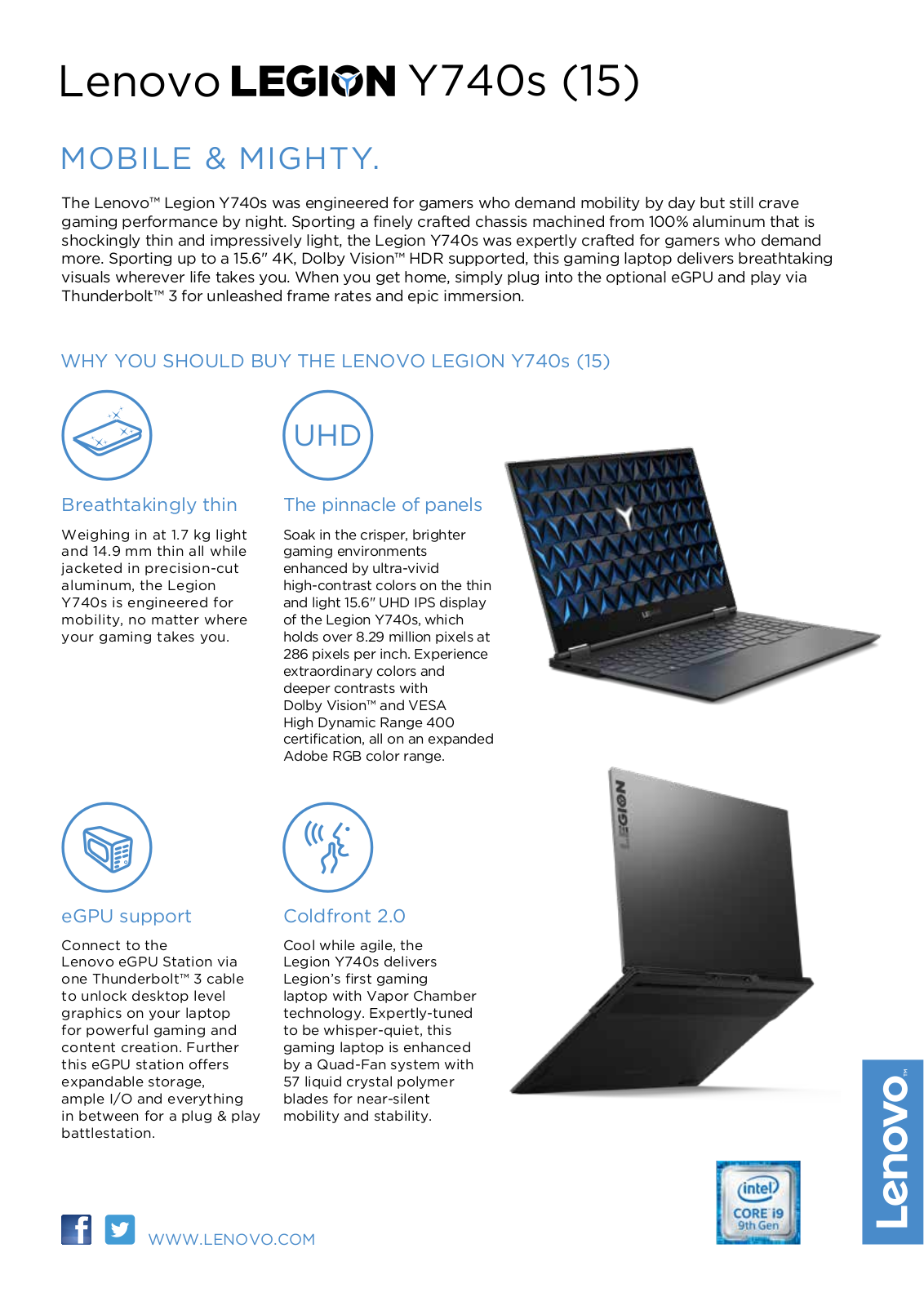 Lenovo 81YX0001UK Product Data Sheet