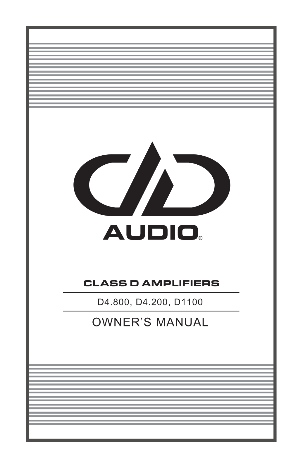 DD Audio D4.800, D4.200, D1100 User guide - ManualMachine.com